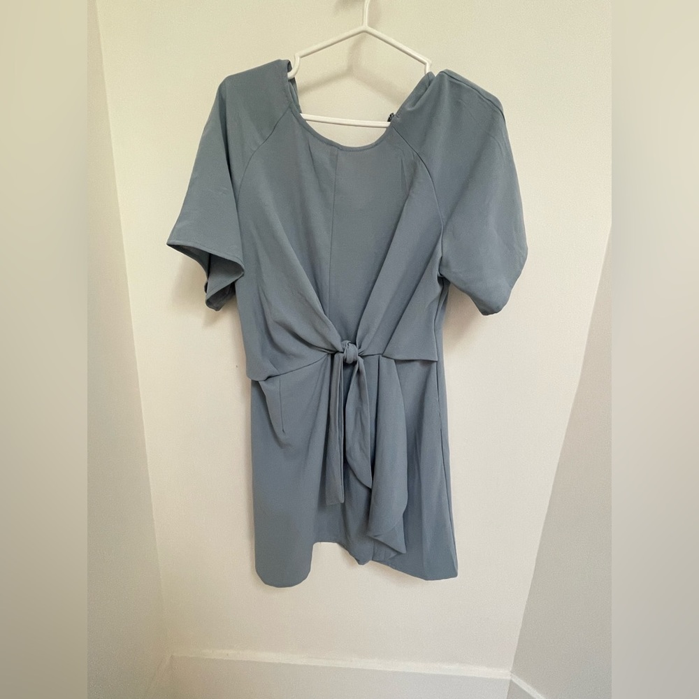 Hayden dusty blue dress
